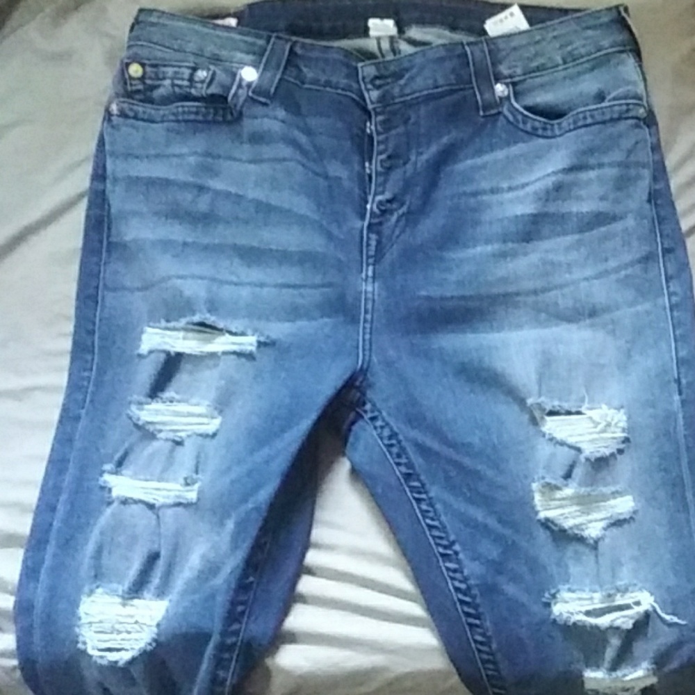 Destroyed Ture Religion Jeans